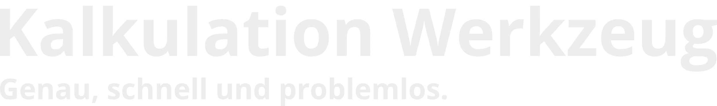 Kalkulation Werkzeug